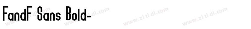 FandF Sans Bold字体转换